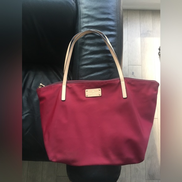 Burgundy Kate Spade Bag - Picture 1 of 4